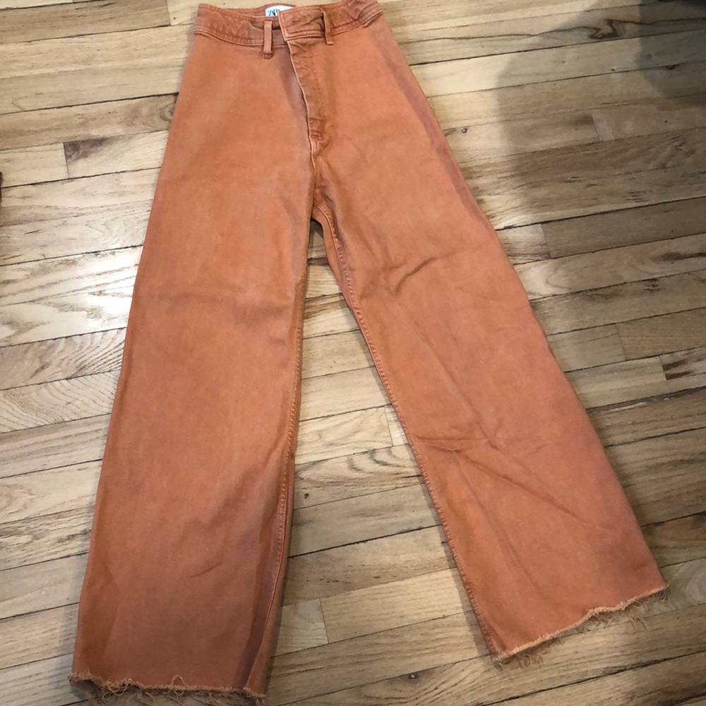 Zara Marine, Orange Jeans Size 2